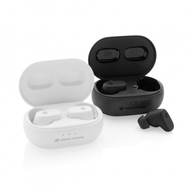 Logo trade promotional gifts image of: Urban Vitamin Gilroy hybrid ANC and ENC earbuds