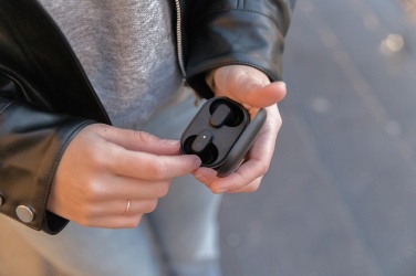 Logo trade promotional item photo of: Urban Vitamin Gilroy hybrid ANC and ENC earbuds