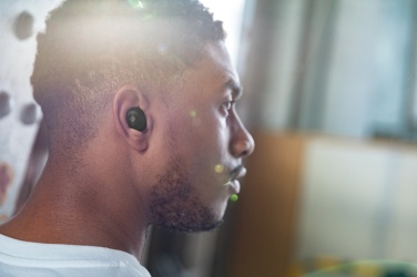 Logo trade promotional gifts picture of: Urban Vitamin Palm Springs RCS rplastic ENC earbuds