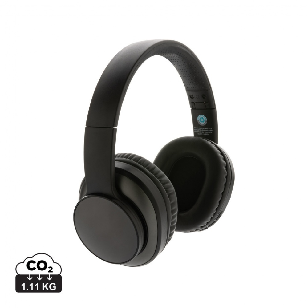 Logotrade corporate gift image of: Terra RCS recycled aluminium wireless headphone