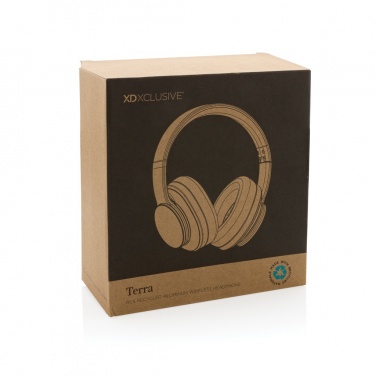 Logotrade advertising products photo of: Terra RCS recycled aluminium wireless headphone