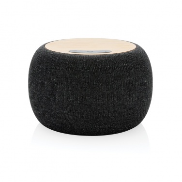 Logo trade corporate gifts picture of: RCS Rplastic/PET and bamboo 5W speaker