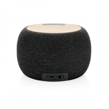 Logo trade advertising products image of: RCS Rplastic/PET and bamboo 5W speaker