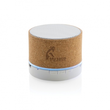 Logo trade promotional merchandise image of: Cork 3W wireless speaker