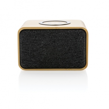 Logotrade promotional giveaway picture of: RCS Rplastic 3W speaker with bamboo 5W wireless