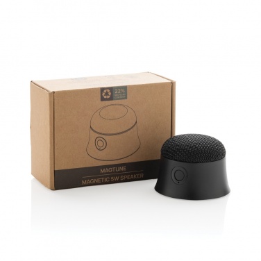 Logotrade promotional gift image of: Magtune RCS recycled plastic magnetic 5W speaker