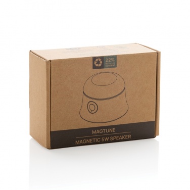 Logotrade promotional item picture of: Magtune RCS recycled plastic magnetic 5W speaker
