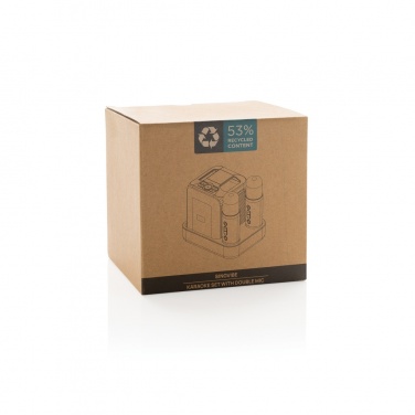 Logotrade advertising product image of: Singvibe RCS recycled plastic karaoke set with double mic