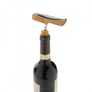Logo trade advertising product photo of: Wooden knife with bottle opener