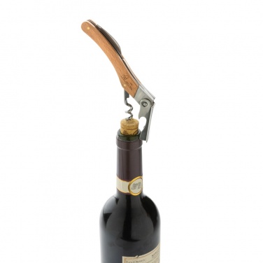 Logo trade promotional merchandise picture of: Wooden Corkscrew
