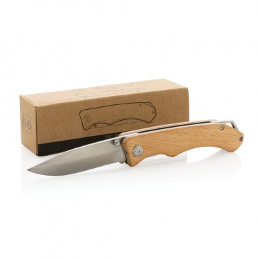 Logo trade promotional items picture of: Wooden outdoor knife