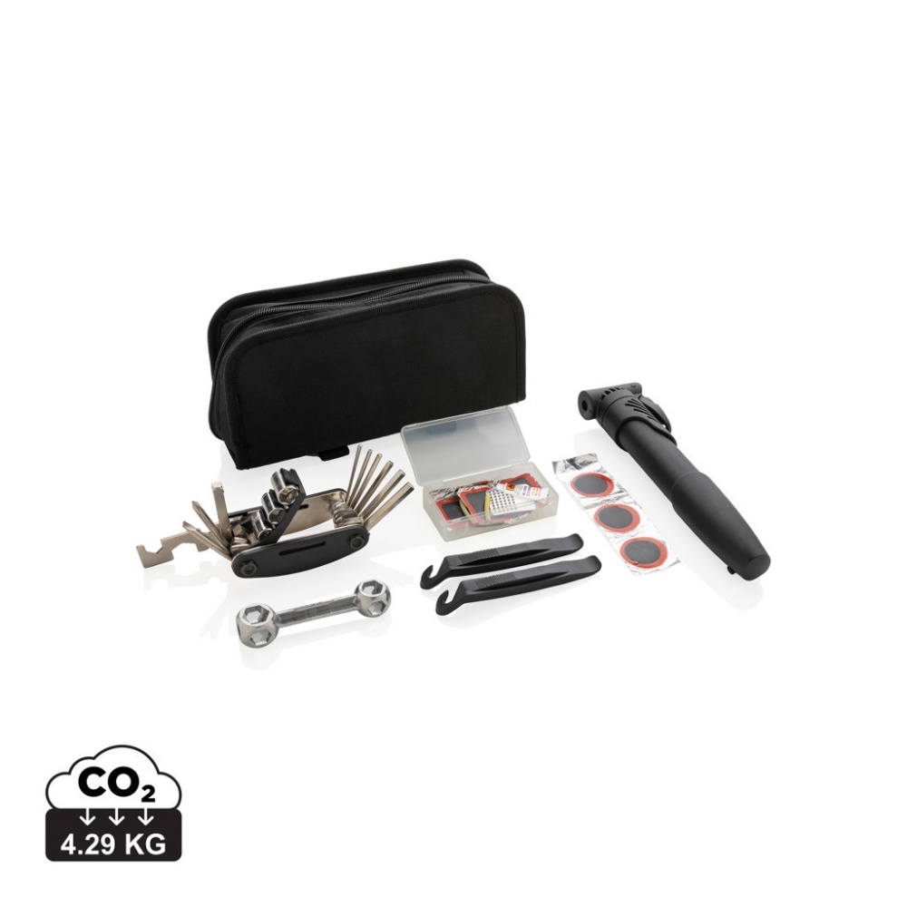 Logo trade promotional merchandise photo of: Bike repair kit set 17 pcs