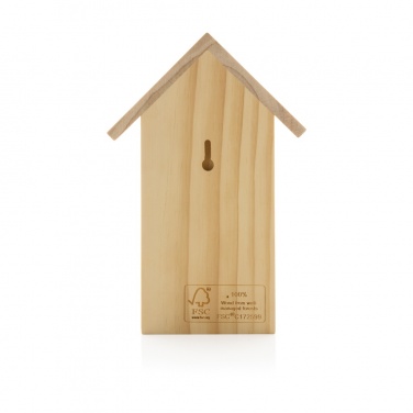 Logo trade promotional products image of: Wooden birdhouse