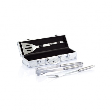 Logotrade promotional giveaway image of: 3 pcs barbecue set in aluminium box