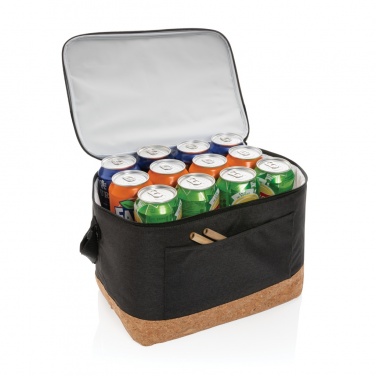 Logo trade promotional giveaway photo of: Impact AWARE™ XL RPET two tone cooler bag with cork detail