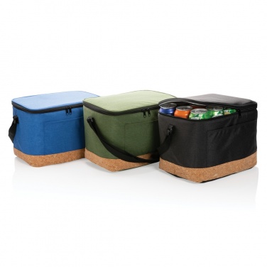 Logotrade promotional giveaway image of: Impact AWARE™ XL RPET two tone cooler bag with cork detail