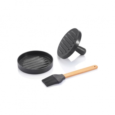 Logo trade corporate gift photo of: BBQ set with hamburger press and brush