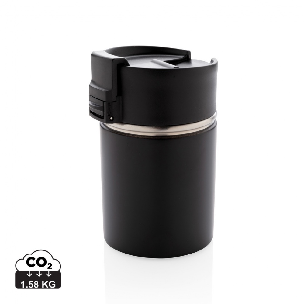 Logo trade promotional merchandise image of: Bogota compact vacuum mug with ceramic coating