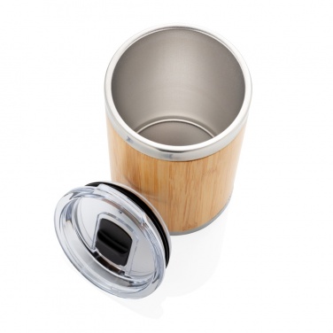 Logo trade promotional merchandise image of: Bamboo coffee to go tumbler