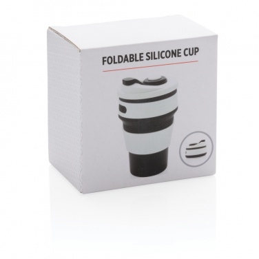 Logo trade promotional gifts picture of: Foldable silicone cup