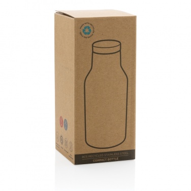 Logo trade advertising products image of: RCS Recycled stainless steel compact bottle