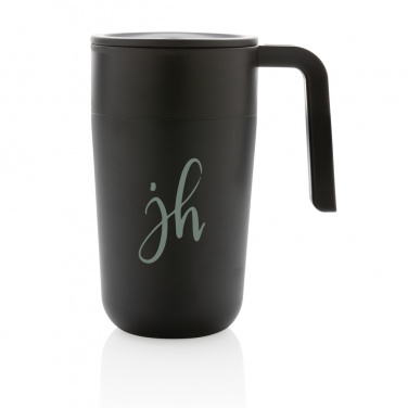 Logo trade promotional items image of: GRS Recycled PP and SS mug with handle