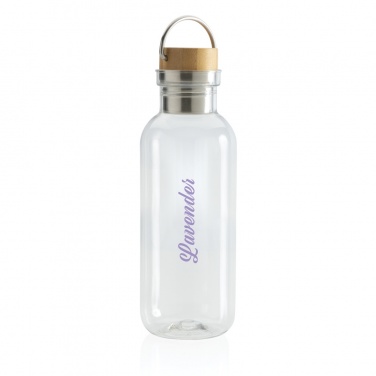 Logotrade promotional product picture of: RCS RPET bottle with bamboo lid and handle