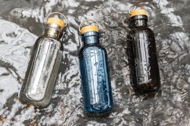 Logo trade promotional product photo of: RCS RPET bottle with bamboo lid and handle