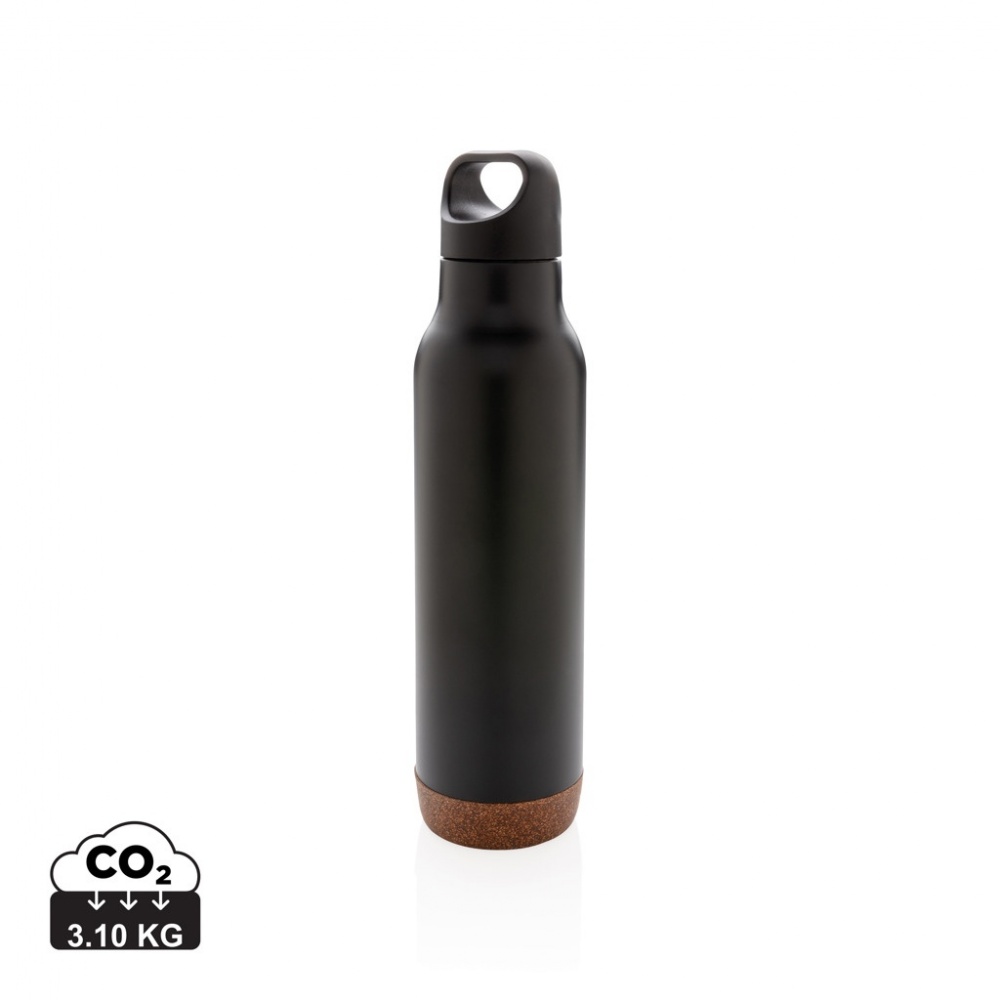 Logo trade promotional giveaways image of: Cork leakproof vacuum flask