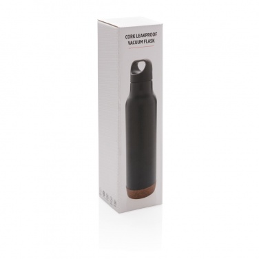 Logo trade promotional gifts image of: Cork leakproof vacuum flask