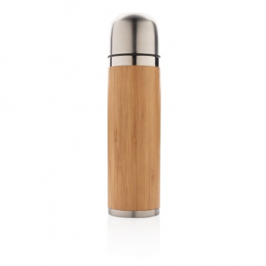 Logo trade promotional merchandise image of: Bamboo vacuum travel flask