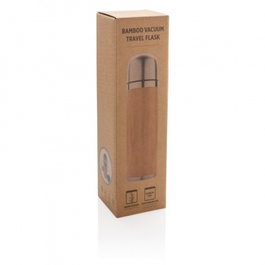 Logotrade promotional merchandise picture of: Bamboo vacuum travel flask