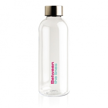 Logo trade promotional items picture of: Leakproof water bottle with metallic lid