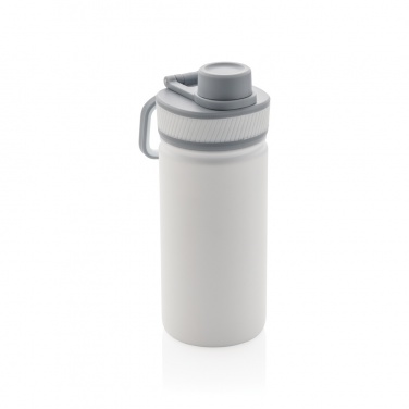 Logo trade promotional merchandise image of: Vacuum stainless steel bottle with sports lid 550ml