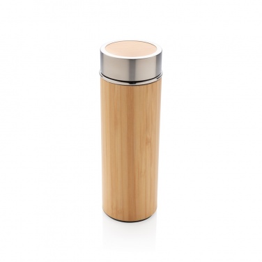 Logo trade advertising products picture of: Leak proof bamboo vacuum bottle