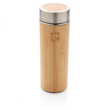 Logo trade advertising product photo of: Leak proof bamboo vacuum bottle
