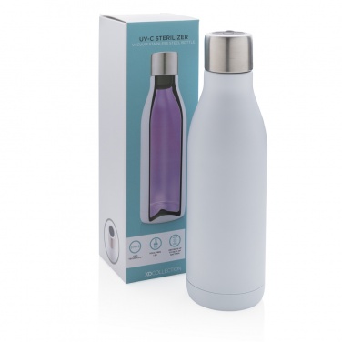 Logotrade promotional giveaways photo of: UV-C steriliser vacuum stainless steel bottle