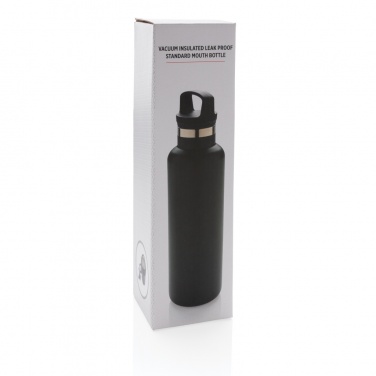 Logo trade promotional giveaways image of: Vacuum insulated leak proof standard mouth bottle