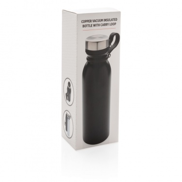 Logotrade promotional gift image of: Copper vacuum insulated bottle with carry loop