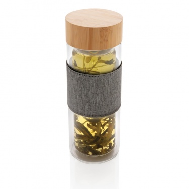 Logo trade promotional gift photo of: Impact double wall borosilicate glass bottle