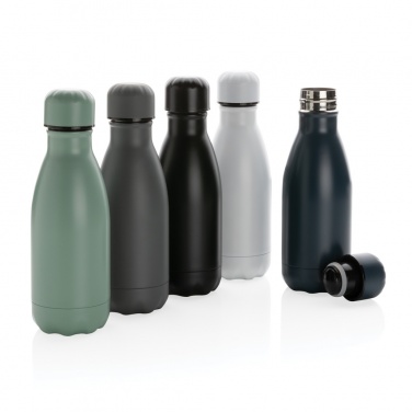 Logo trade promotional item photo of: Solid colour vacuum stainless steel bottle 260ml