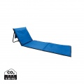 Foldable beach lounge chair, blue