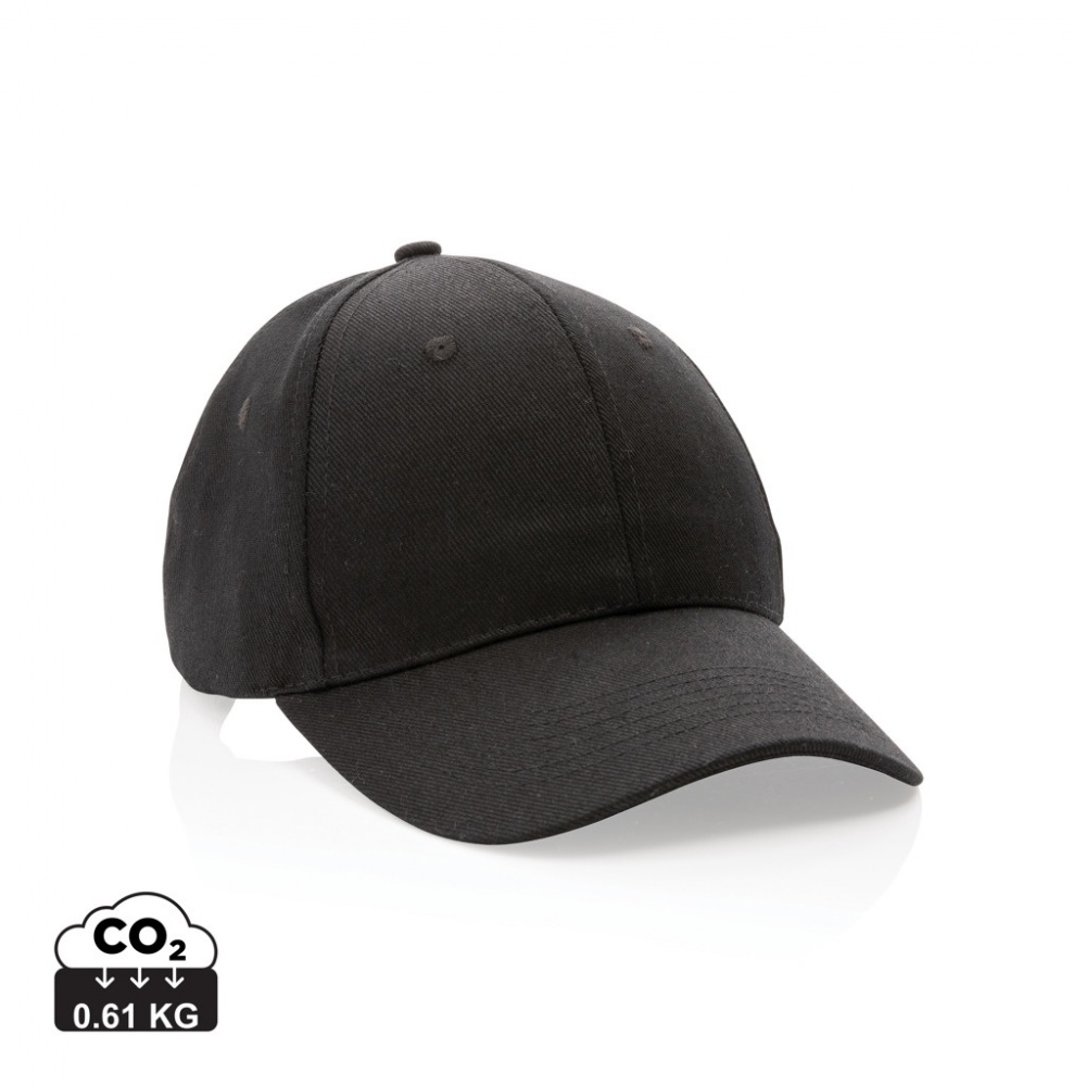Logo trade business gift photo of: Impact 6 panel 280gr Recycled cotton cap with AWARE™ tracer
