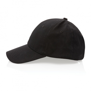 Logo trade promotional products image of: Impact 6 panel 190gr Recycled cotton cap with AWARE™ tracer