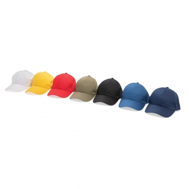 Logotrade business gift image of: Impact 6 panel 190gr Recycled cotton cap with AWARE™ tracer