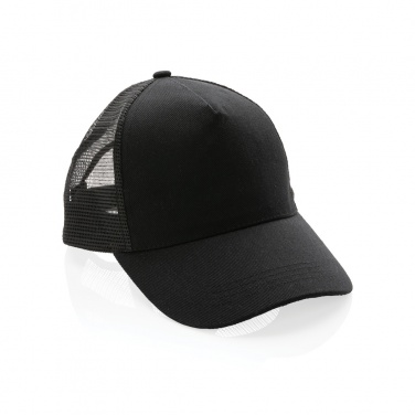 Logo trade advertising products picture of: Impact AWARE™ Brushed rcotton 5 panel trucker cap 190gr