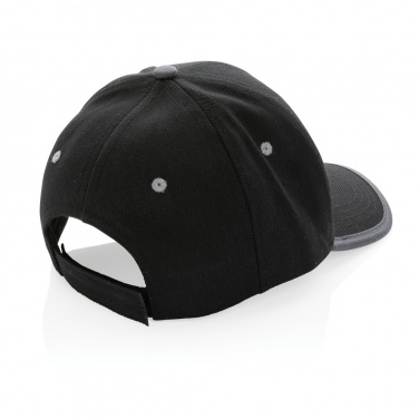 Logo trade corporate gifts image of: Impact AWARE™ Brushed rcotton 6 panel contrast cap 280gr