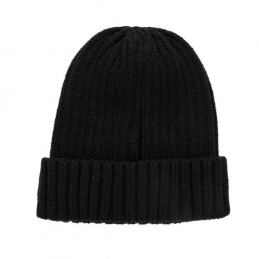 Logo trade promotional merchandise picture of: Kennedi AWARE™ Polylana® beanie with large rib