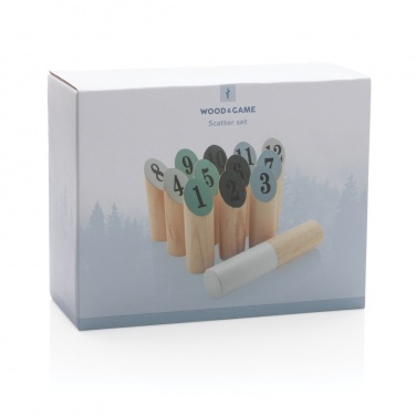 Logo trade promotional merchandise picture of: Wooden scatter set