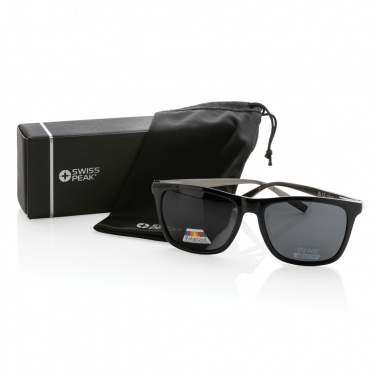Logotrade promotional gift image of: Swiss Peak RCS rplastic polarised sunglasses